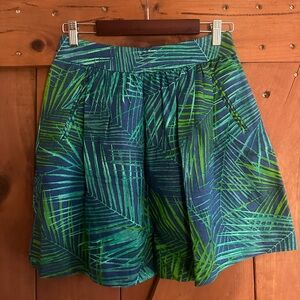 NWT Banana Republic Palm Print Skirt Sz 2